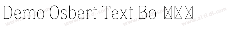 Demo Osbert Text Bo字体转换